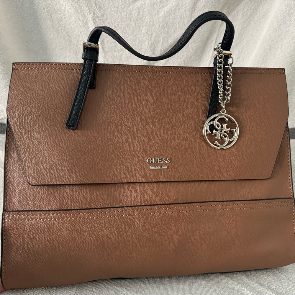 GUESS Huntley Top-Handle Flap-Front Satchel - Picture 4 of 15
